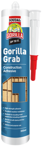 SOUDAL GORILLA SHOWER GRAB CONSTRUCTION ADHESIVE 300ML -  PRICED PER UNIT - MINIMUM ORDER QUANTITY 12+ UNITS