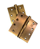 Lohala Hinge Stainless Steel 304 ,100mm x 100mm x 3.0mm & 100mm x 75mm x 3.0mm Fixed Pin Heavy Duty Button Tipped ,Hinge Heat Treated Bronze
