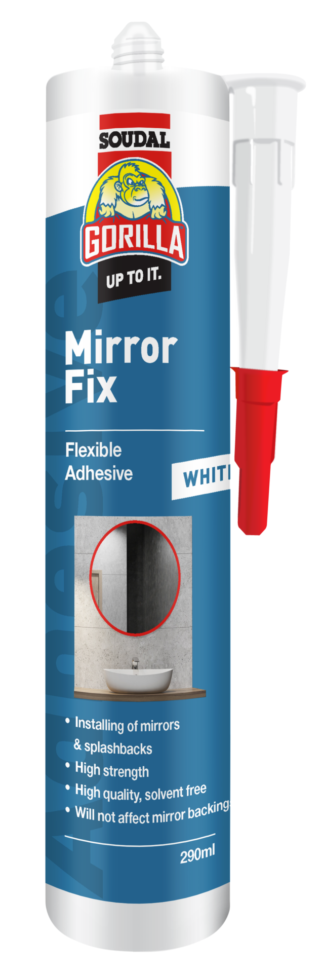SOUDAL GORILLA MIRROR FIX ADHESIVE  290ML -  PRICED PER UNIT - MINIMUM ORDER QUANTITY 12 UNITS