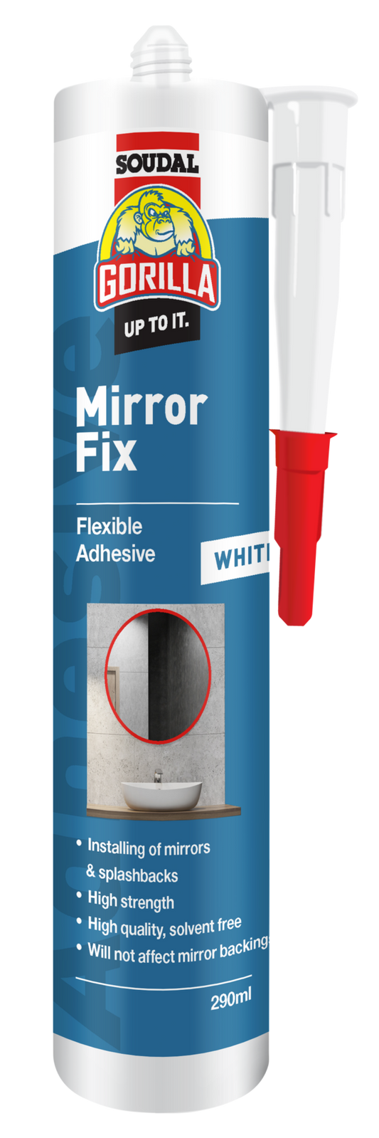 SOUDAL GORILLA MIRROR FIX ADHESIVE  290ML -  PRICED PER UNIT - MINIMUM ORDER QUANTITY 12 UNITS