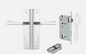 Iver Copenhagen Door Lever 11878 Stepped Backplate Polished Chrome - Passage ,Privacy & Entrance