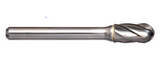 Trucut Heavy Duty Alpha 6mm Cylindrical Ball Nose Carbide Burr Aluminium Cut Metric - 6mm Shank