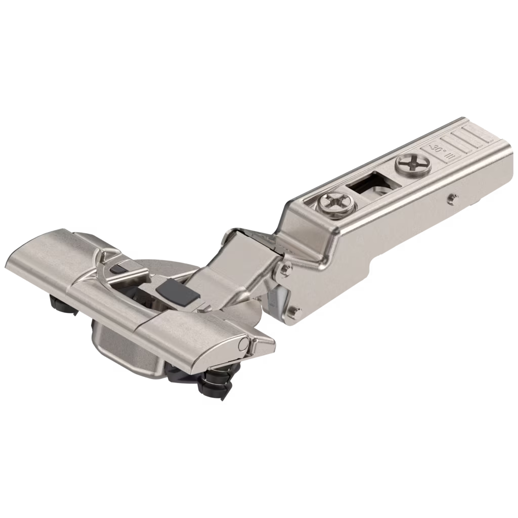 BLUM CLIP TOP BLUMOTION HINGE (SOFT CLOSE)-30° Angled 110° Opening Max Overlay INSERTA hinge 79B3491