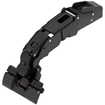 Blum Clip Top BLUMOTION Wide Angle Hinge for Zero Protrusion 155°, Half Overlay Application Tool- Free with INSERTA 2 Colours -Onyx Black and Nicked Plated