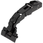 Blum Clip Top BLUMOTION Wide Angle Hinge for Zero Protrusion 155°, Half Overlay Application Tool- Free with INSERTA 2 Colours -Onyx Black and Nicked Plated