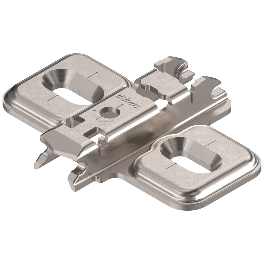 BLUM CLIP TOP 0mm Cruciform Screw-on Mounting plate-Elongated Hole 173L6100