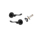 Iver Stirling Door Lever Round Rose Concealed Fix Pair, Passage Kit, Privacy Kit , Entrance Kit with High Security Lock - Matt Black