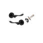 Iver Stirling Door Lever Round Rose Concealed Fix Pair, Passage Kit, Privacy Kit , Entrance Kit with High Security Lock - Matt Black