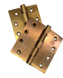 Lohala Hinge Stainless Steel 316 ,100mm x 100mm x 3.0mm & 100mm x 75mm x 3.0mm ,100mm x 100mm x 2.5mm & 100mm x 75mm x 2.5mm Fixed Pin Heavy Duty Button Tipped ,Hinge Heat Treated Bronze