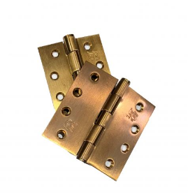 Lohala Hinge Stainless Steel 316 ,100mm x 100mm x 3.0mm & 100mm x 75mm x 3.0mm ,100mm x 100mm x 2.5mm & 100mm x 75mm x 2.5mm Fixed Pin Heavy Duty Button Tipped ,Hinge Heat Treated Bronze