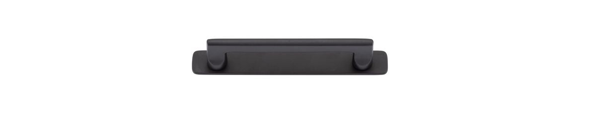 Iver Baltimore Cabinet Pull Centre to Centre 128mm ,160mm,256mm,320mm,450mm Matt Black - With Backplate & No Backplate