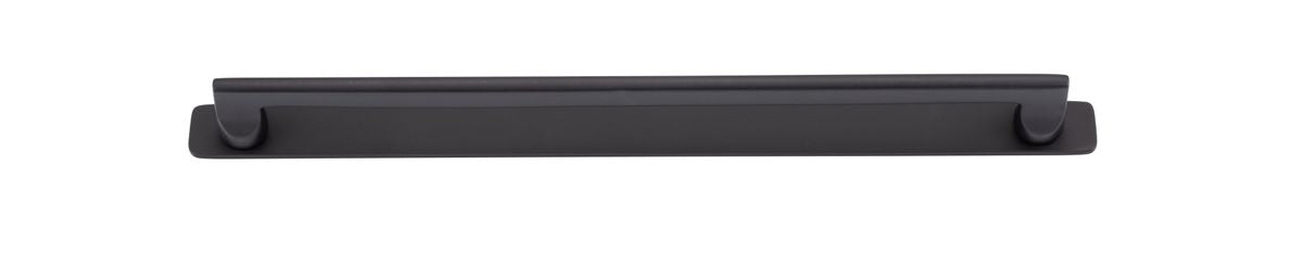 Iver Baltimore Cabinet Pull Centre to Centre 128mm ,160mm,256mm,320mm,450mm Matt Black - With Backplate & No Backplate