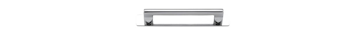 Iver Baltimore Cabinet Pull Centre to Centre 128mm ,160mm,256mm,320mm, 450mm Polished Chrome - With Backplate & No Backplate