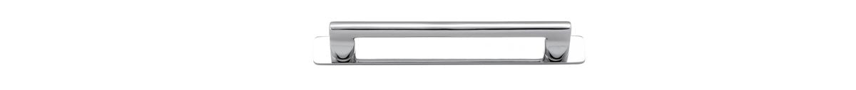 Iver Baltimore Cabinet Pull Centre to Centre 128mm ,160mm,256mm,320mm, 450mm Polished Chrome - With Backplate & No Backplate