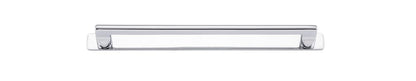 Iver Baltimore Cabinet Pull Centre to Centre 128mm ,160mm,256mm,320mm, 450mm Polished Chrome - With Backplate & No Backplate
