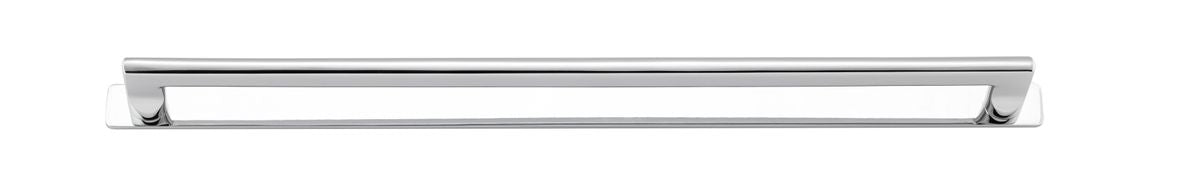 Iver Baltimore Cabinet Pull Centre to Centre 128mm ,160mm,256mm,320mm, 450mm Polished Chrome - With Backplate & No Backplate
