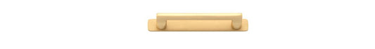 Iver Baltimore Cabinet Pull Centre to Centre 128mm ,160mm,256mm,320mm,450mm Brushed Brass- With Backplate & No Backplate