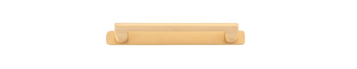 Iver Baltimore Cabinet Pull Centre to Centre 128mm ,160mm,256mm,320mm,450mm Brushed Brass- With Backplate & No Backplate