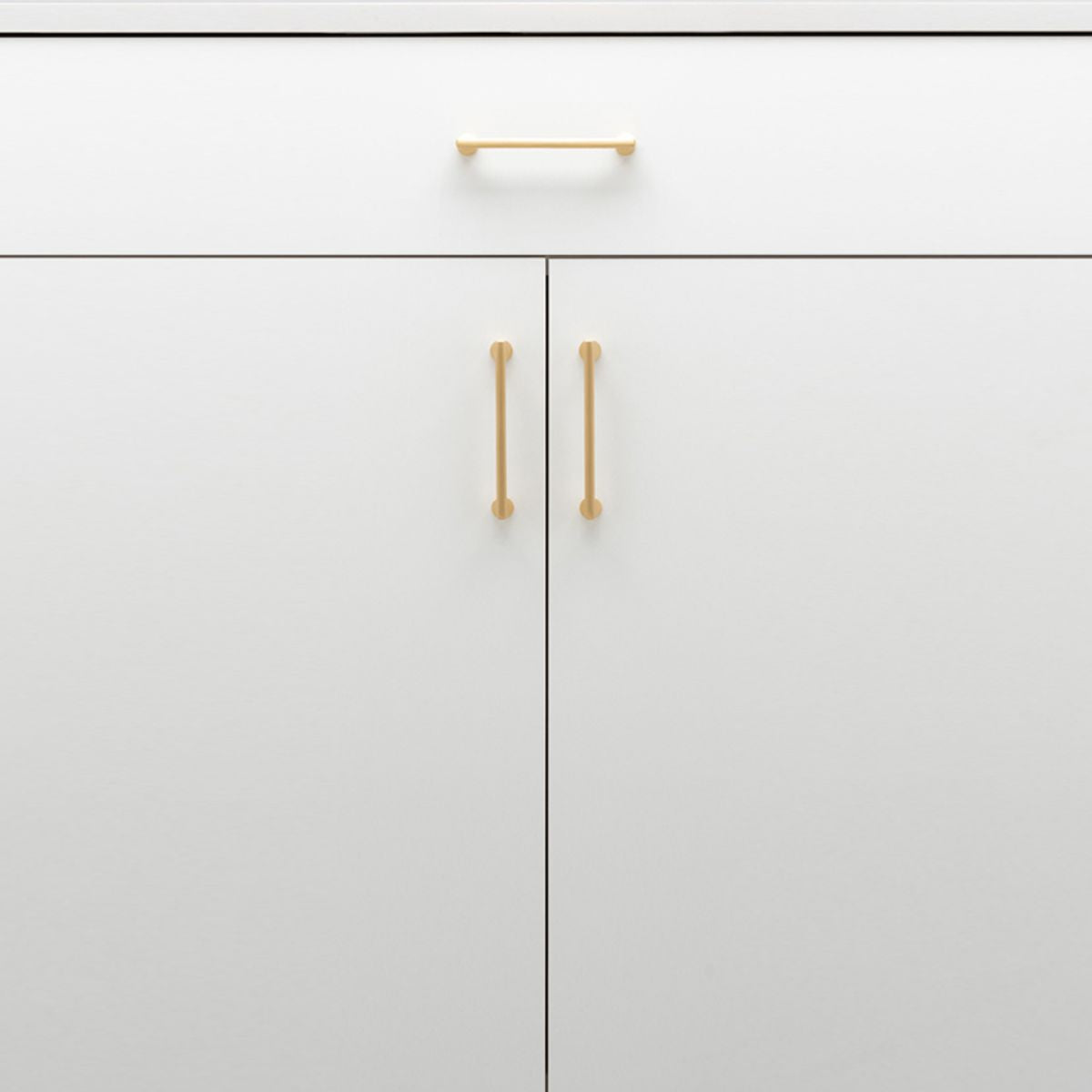 Iver Baltimore Cabinet Pull Centre to Centre 128mm ,160mm,256mm,320mm,450mm Brushed Brass- With Backplate & No Backplate