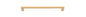Iver Baltimore Cabinet Pull Centre to Centre 128mm ,160mm,256mm,320mm,450mm Brushed Brass- With Backplate & No Backplate