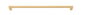 Iver Baltimore Cabinet Pull Centre to Centre 128mm ,160mm,256mm,320mm,450mm Brushed Brass- With Backplate & No Backplate