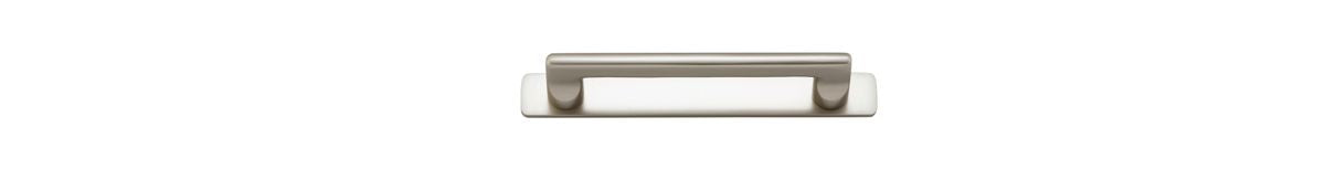 Iver Baltimore Cabinet Pull Centre to Centre 128mm ,160mm,256mm,320mm, 450mm Satin Nickel - With Backplate & No Backplate