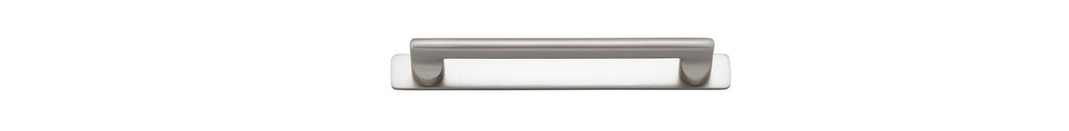 Iver Baltimore Cabinet Pull Centre to Centre 128mm ,160mm,256mm,320mm, 450mm Satin Nickel - With Backplate & No Backplate