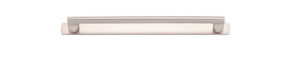 Iver Baltimore Cabinet Pull Centre to Centre 128mm ,160mm,256mm,320mm, 450mm Satin Nickel - With Backplate & No Backplate