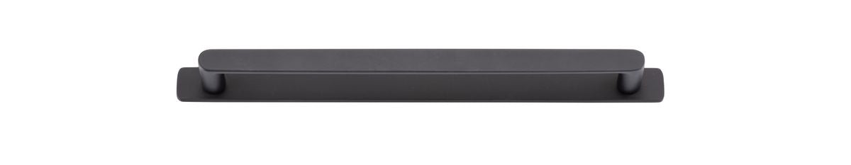 Iver Osaka Cabinet Pull Centre to Centre 96mm,128mm,160mm, 256mm Matt Black- With Backplate & No Backplate