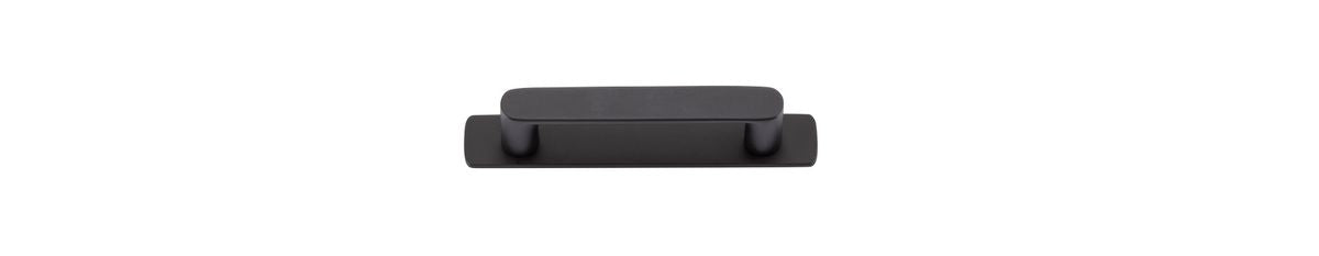 Iver Osaka Cabinet Pull Centre to Centre 96mm,128mm,160mm, 256mm Matt Black- With Backplate & No Backplate