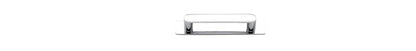 Iver Osaka Cabinet Pull Centre to Centre 96mm,128mm,160mm, 256mm Polished Chrome - With Backplate & No Backplate