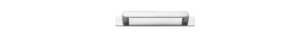 Iver Osaka Cabinet Pull Centre to Centre 96mm,128mm,160mm, 256mm Brushed Chrome- With Backplate & No Backplate