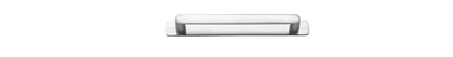 Iver Osaka Cabinet Pull Centre to Centre 96mm,128mm,160mm, 256mm Brushed Chrome- With Backplate & No Backplate