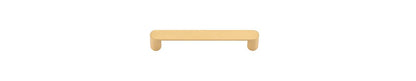 Iver Osaka Cabinet Pull Centre to Centre 96mm,128mm,160mm, 256mm Brushed Brass - With Backplate & No Backplate