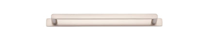 Iver Osaka Cabinet Pull Centre to Centre 96mm,128mm,160mm, 256mm Satin Nickel - With Backplate & No Backplate