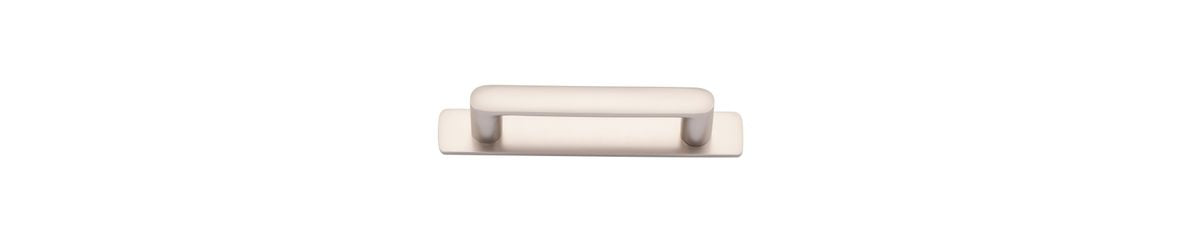 Iver Osaka Cabinet Pull Centre to Centre 96mm,128mm,160mm, 256mm Satin Nickel - With Backplate & No Backplate