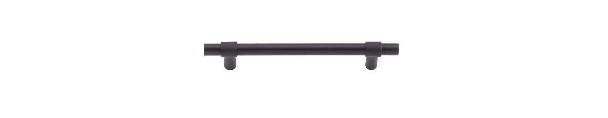Iver Helsinki Cabinet Pull Centre to Centre 96mm,128mm,160mm, 256mm Matt Black - With Backplate & No Backplate
