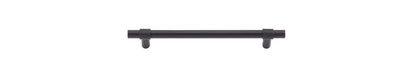 Iver Helsinki Cabinet Pull Centre to Centre 96mm,128mm,160mm, 256mm Matt Black - With Backplate & No Backplate