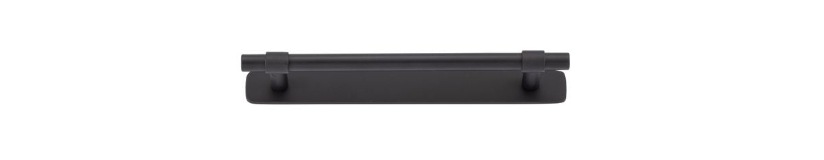 Iver Helsinki Cabinet Pull Centre to Centre 96mm,128mm,160mm, 256mm Matt Black - With Backplate & No Backplate