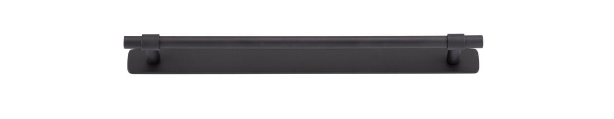 Iver Helsinki Cabinet Pull Centre to Centre 96mm,128mm,160mm, 256mm Matt Black - With Backplate & No Backplate