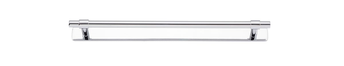 Iver Helsinki Cabinet Pull Centre to Centre 96mm,128mm,160mm, 256mm Polished Chrome - With Backplate & No Backplate