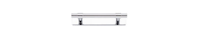 Iver Helsinki Cabinet Pull Centre to Centre 96mm,128mm,160mm, 256mm Polished Chrome - With Backplate & No Backplate