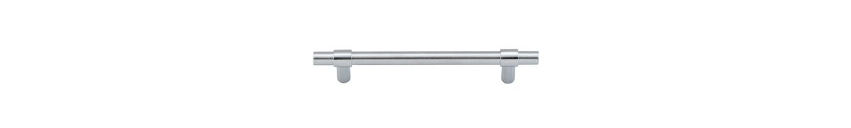 Iver Helsinki Cabinet Pull Centre to Centre 96mm,128mm,160mm, 256mm Brushed Chrome - With Backplate & No Backplate