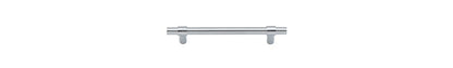 Iver Helsinki Cabinet Pull Centre to Centre 96mm,128mm,160mm, 256mm Brushed Chrome - With Backplate & No Backplate