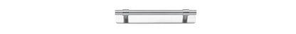 Iver Helsinki Cabinet Pull Centre to Centre 96mm,128mm,160mm, 256mm Brushed Chrome - With Backplate & No Backplate