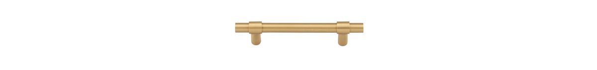 Iver Helsinki Cabinet Pull Centre to Centre 96mm,128mm,160mm, 256mm Brushed Brass - With Backplate & No Backplate