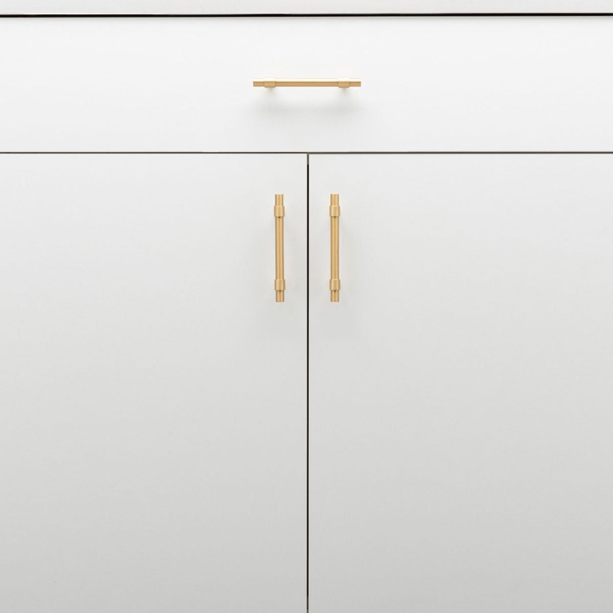 Iver Helsinki Cabinet Pull Centre to Centre 96mm,128mm,160mm, 256mm Brushed Brass - With Backplate & No Backplate