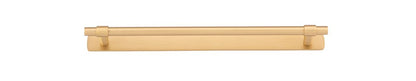 Iver Helsinki Cabinet Pull Centre to Centre 96mm,128mm,160mm, 256mm Brushed Brass - With Backplate & No Backplate