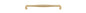 Iver Sarlat Cabinet Pull Centre to Centre 128mm,160mm,256mm, 320mm,450mm Polished Brass - With Backplate & No Backplate