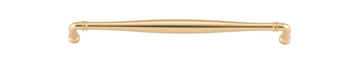 Iver Sarlat Cabinet Pull Centre to Centre 128mm,160mm,256mm, 320mm,450mm Polished Brass - With Backplate & No Backplate